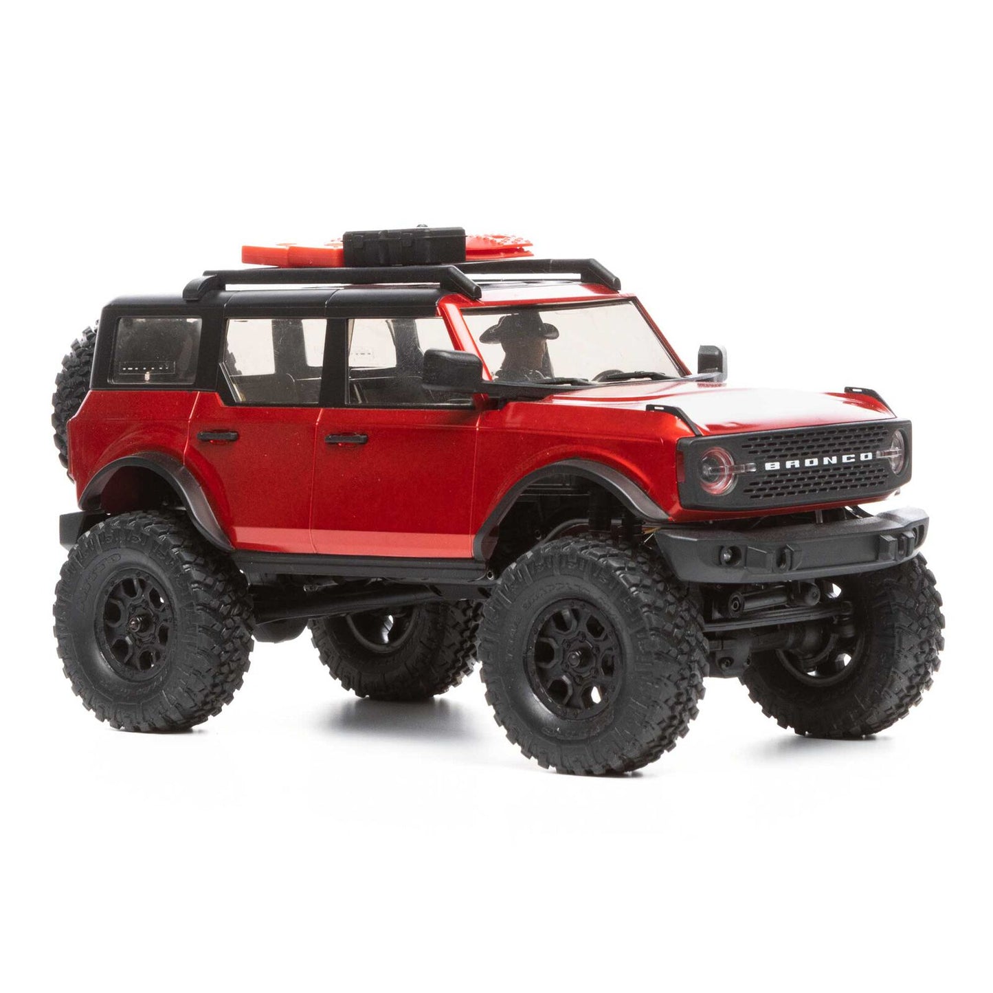 SCX 24 Bronco Red 1/24th Scale Crawler Package