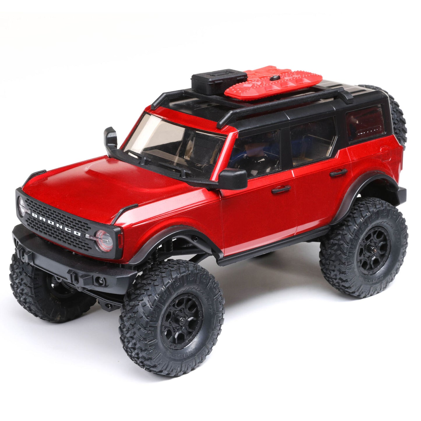 SCX 24 Bronco Red 1/24th Scale Crawler Package
