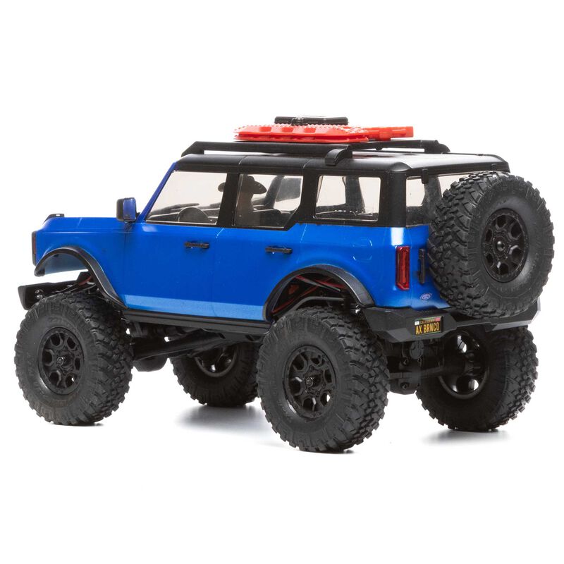SCX 24 Bronco Blue 1/24th Scale Crawler Package
