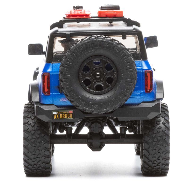 SCX 24 Bronco Blue 1/24th Scale Crawler Package