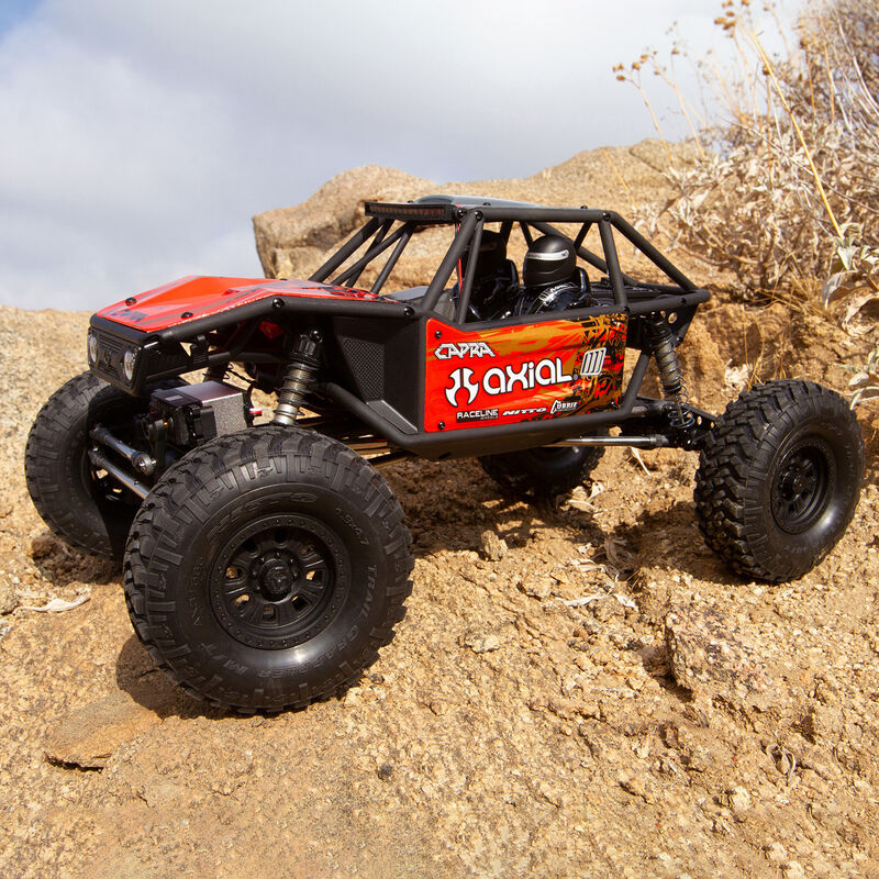 Capra 1.9 Unlimited Red 1/10th Scale Crawler Package