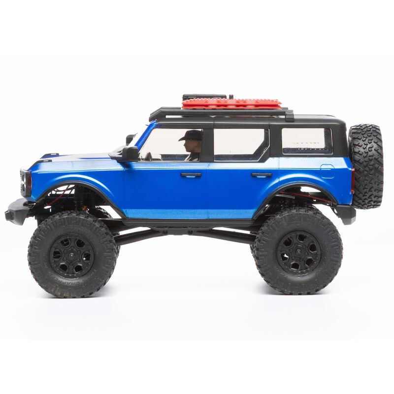 SCX 24 Bronco Blue 1/24th Scale Crawler Package
