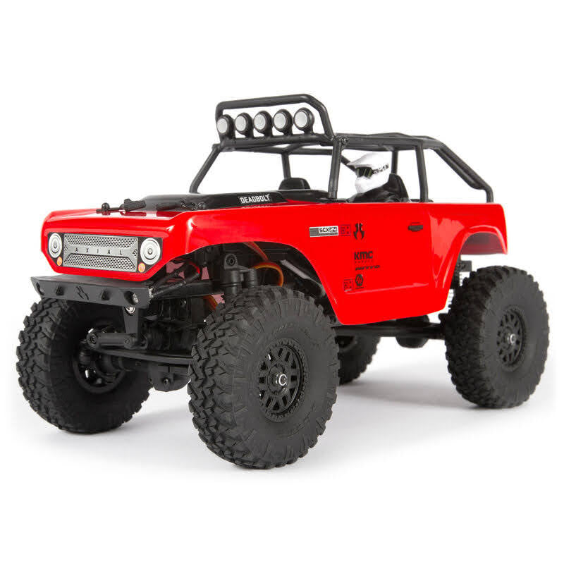 SCX 24 Deadbolt Red 1/24th Scale Crawler Package